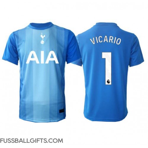 Tottenham Hotspur Guglielmo Vicario #1 Torwart Fußballbekleidung Auswärtstrikot 2025-26 Kurzarm